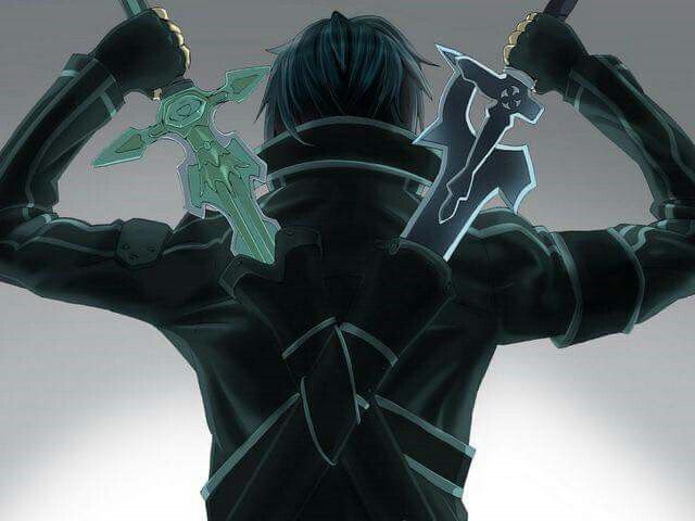 Những thanh kiếm của Kirito trông ngầu lắm đấy! Hãy nhìn điểm sáng trên lưỡi kiếm và những chi tiết tinh xảo trên mũi kiếm. Ảnh về Kirito sẽ khiến bạn cảm nhận được sức mạnh và tính cách của anh chàng nhân vật này trong Sword Art Online.