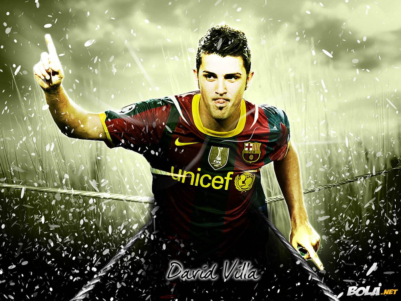 Football David Villa Wallpaper