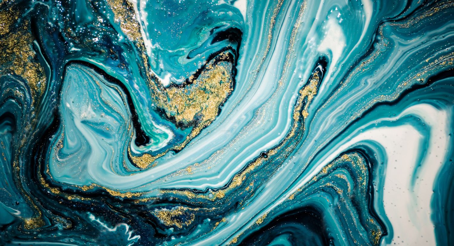 Blue Abstract Art Wallpaper