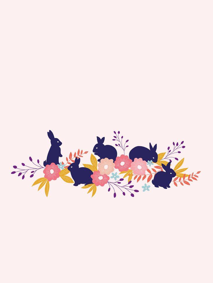 Bunny Desktop Tablet And Phone Wallpaper Easter