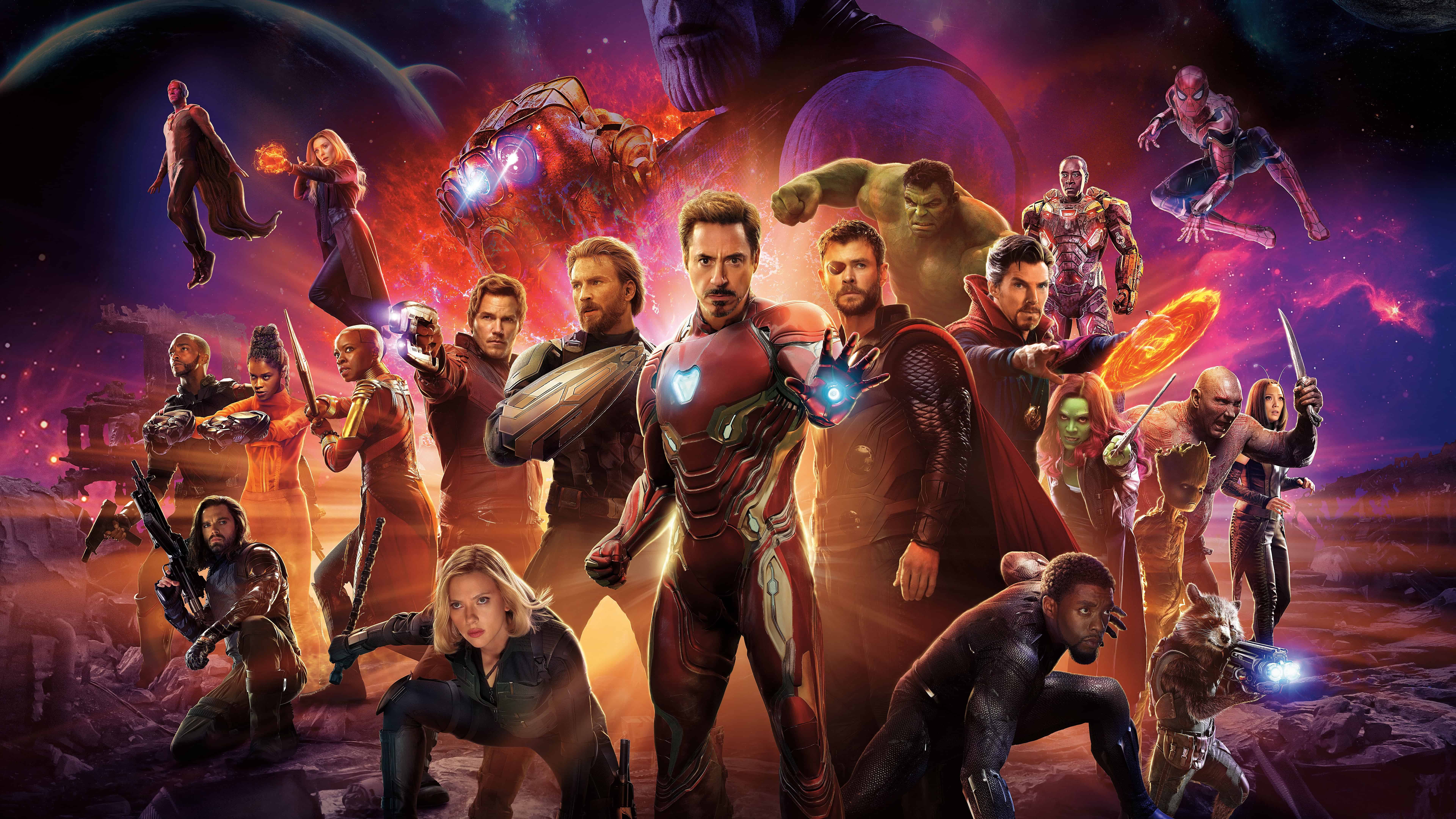 Avengers Infinity War International Poster UHD 8k Wallpaper
