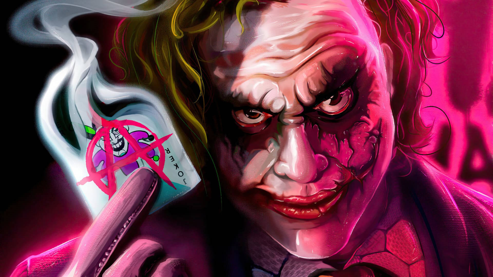 Baixe Pap Is De Parede Do Jokerest Tica Neon Rosa Wallpaper
