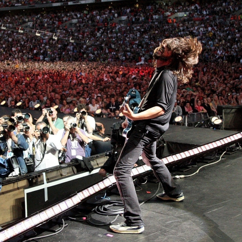 Wallpaper Foo Fighters Scene Stadium Concert