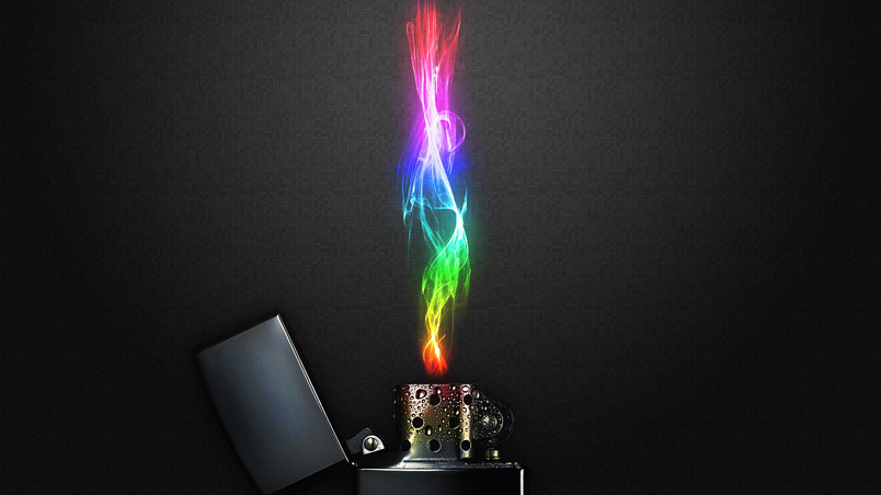 Rainbow Lighter HD Wallpaper Wallpaperfx