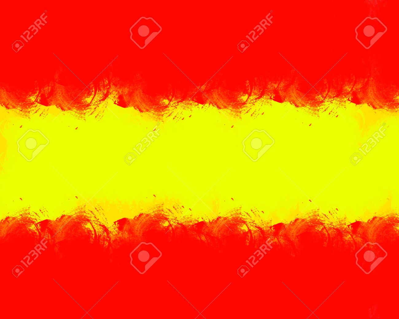 Spanish Flag Painted Watercolor Background Stock Photo Picture