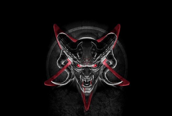 Wallpaper Demon Devil Horns Satan Pentagram Desktop