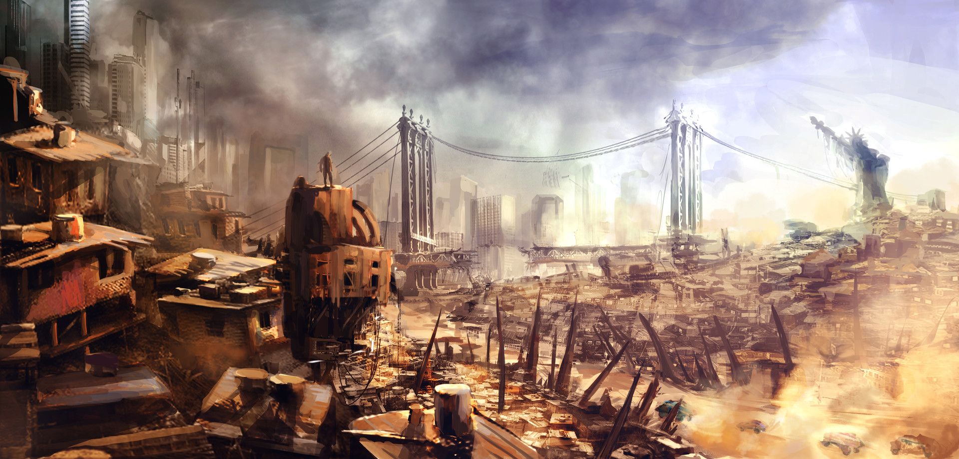 The Slums Of Future With Image Wallpaper