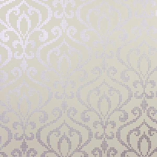 Lavender Metallic Mini Damask Wallpaper Bolt Contemporary