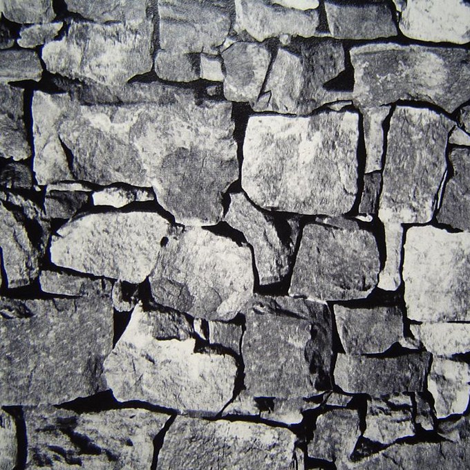 Imitation Rock Design Vinyl Household Wallpaper Irregular Stone
