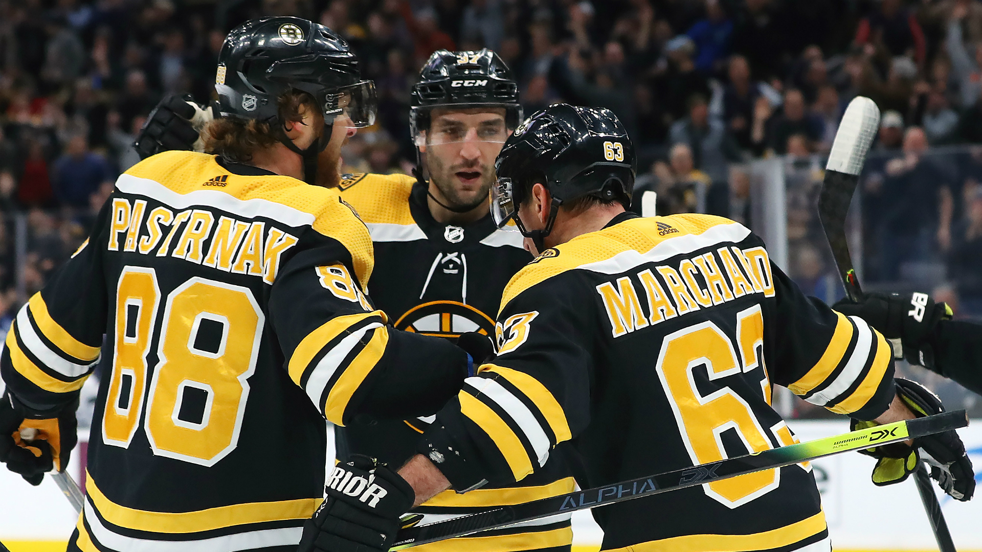Boston Bruins Top Line Of Patrice Bergeron Brad Marchand David