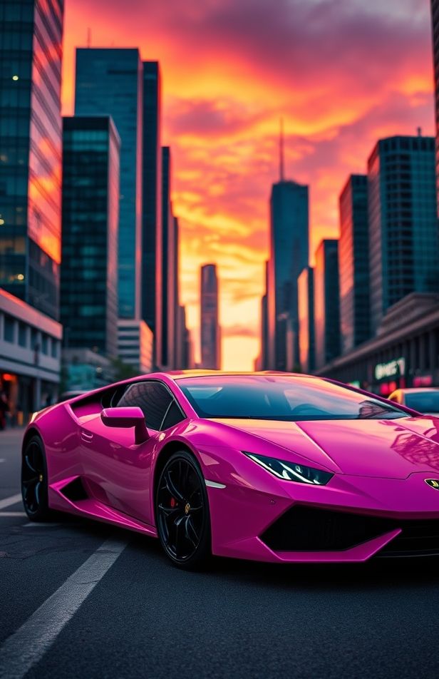 Pink Lamborghini Wallpaper