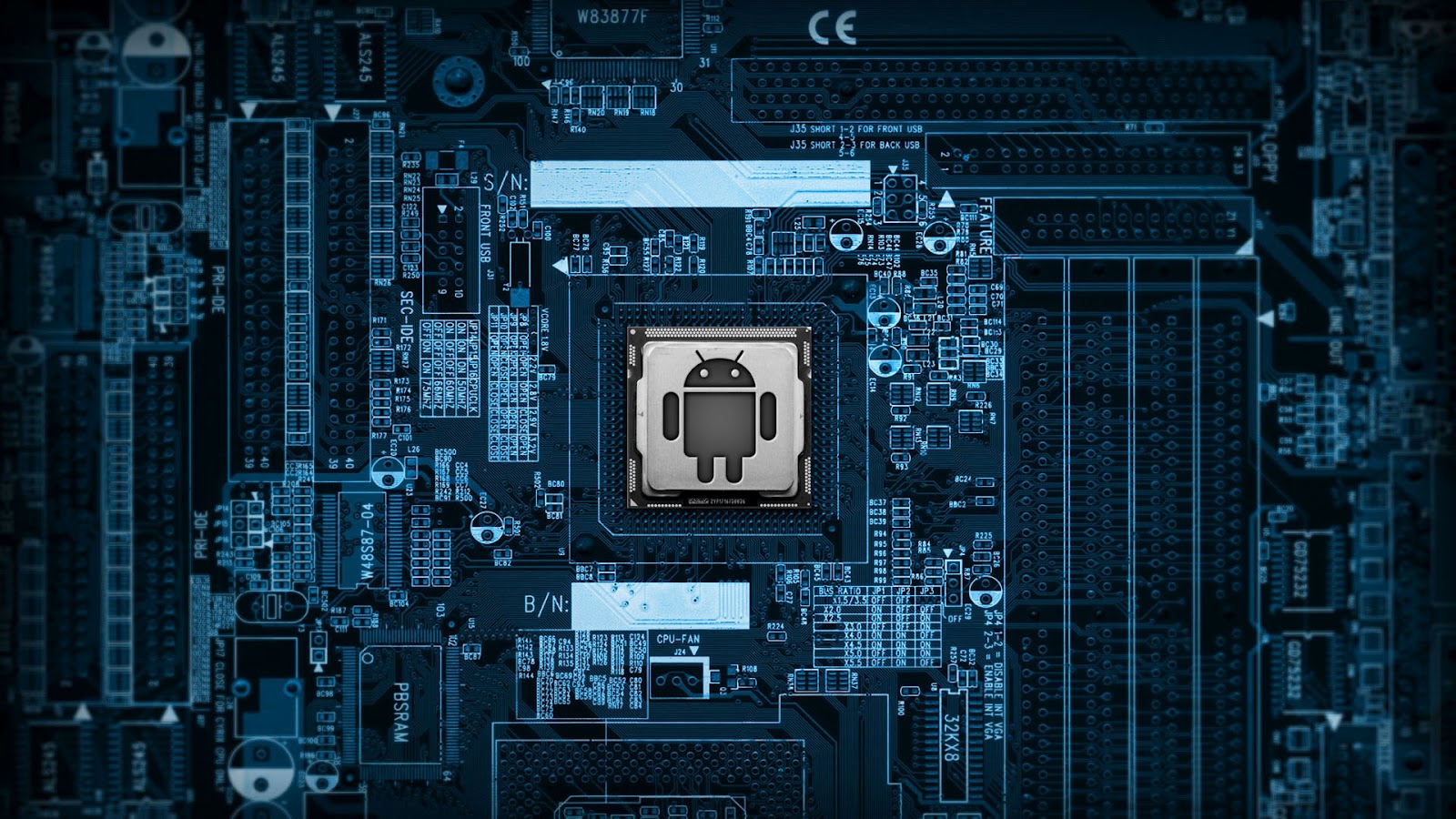 Live Android Tablet Chip Wallpaper