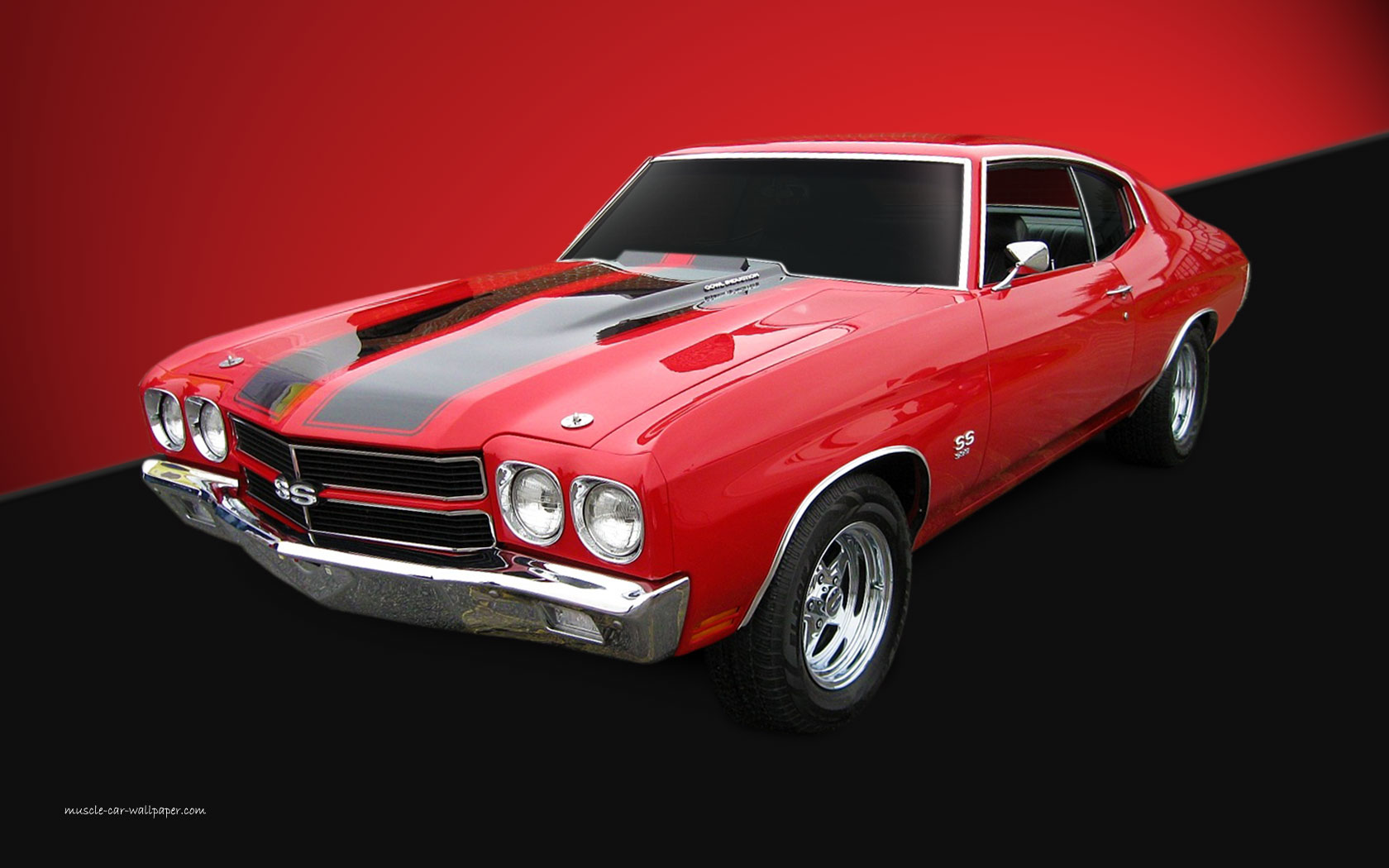Chevelle SS Wallpaper 1970 Red Coupe 1680x1050 06