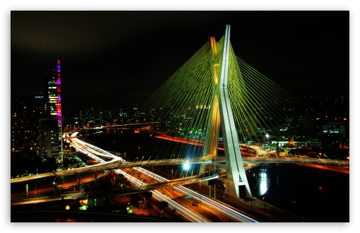 Sao Paulo Bridge HD Desktop Wallpaper High Definition Fullscreen