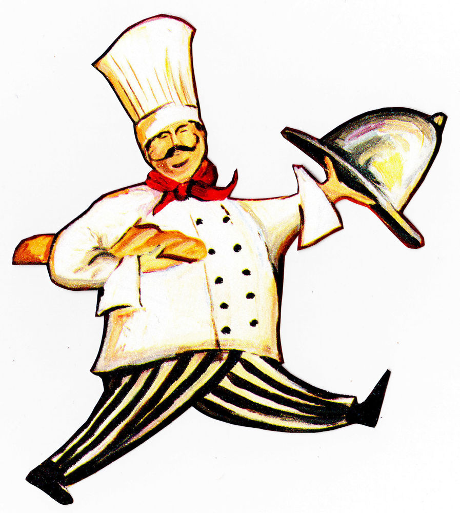 Fat Chef Kitchen Prepasted Wallpaper Border Cut Out