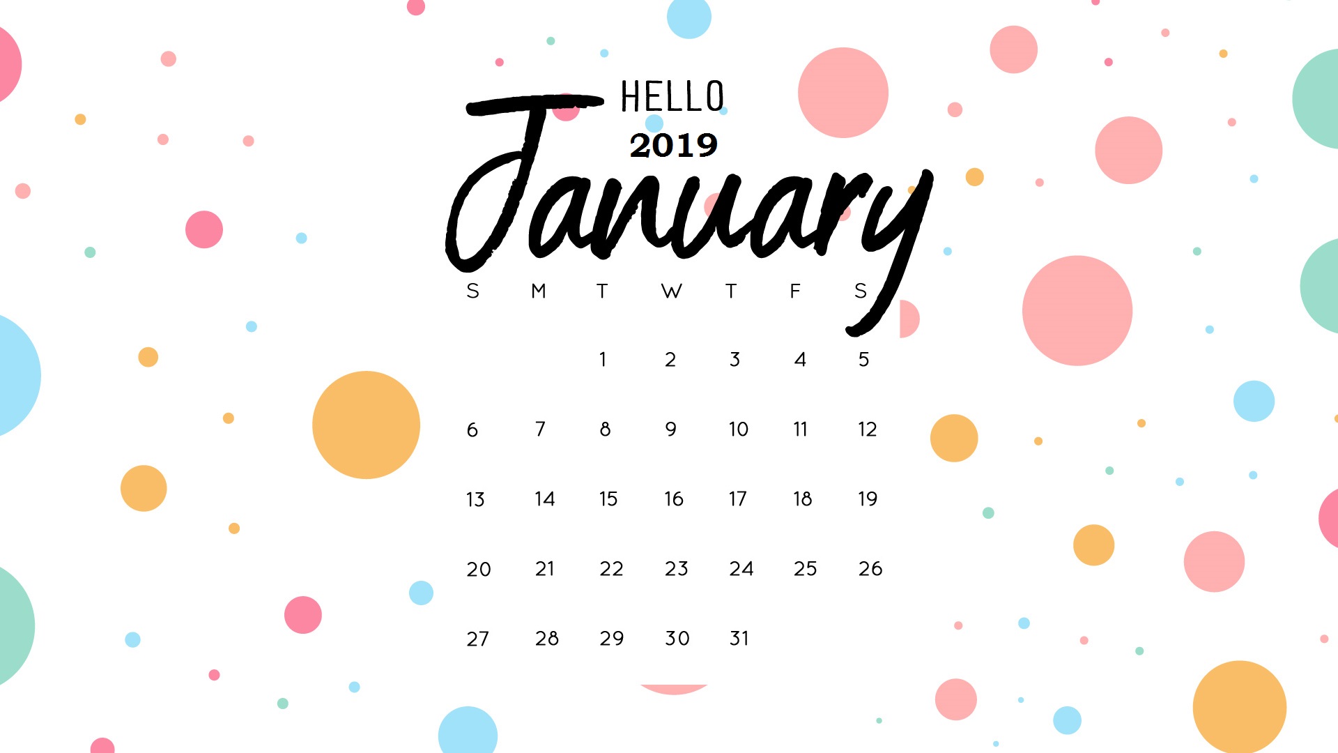 January Calendar Templates All About