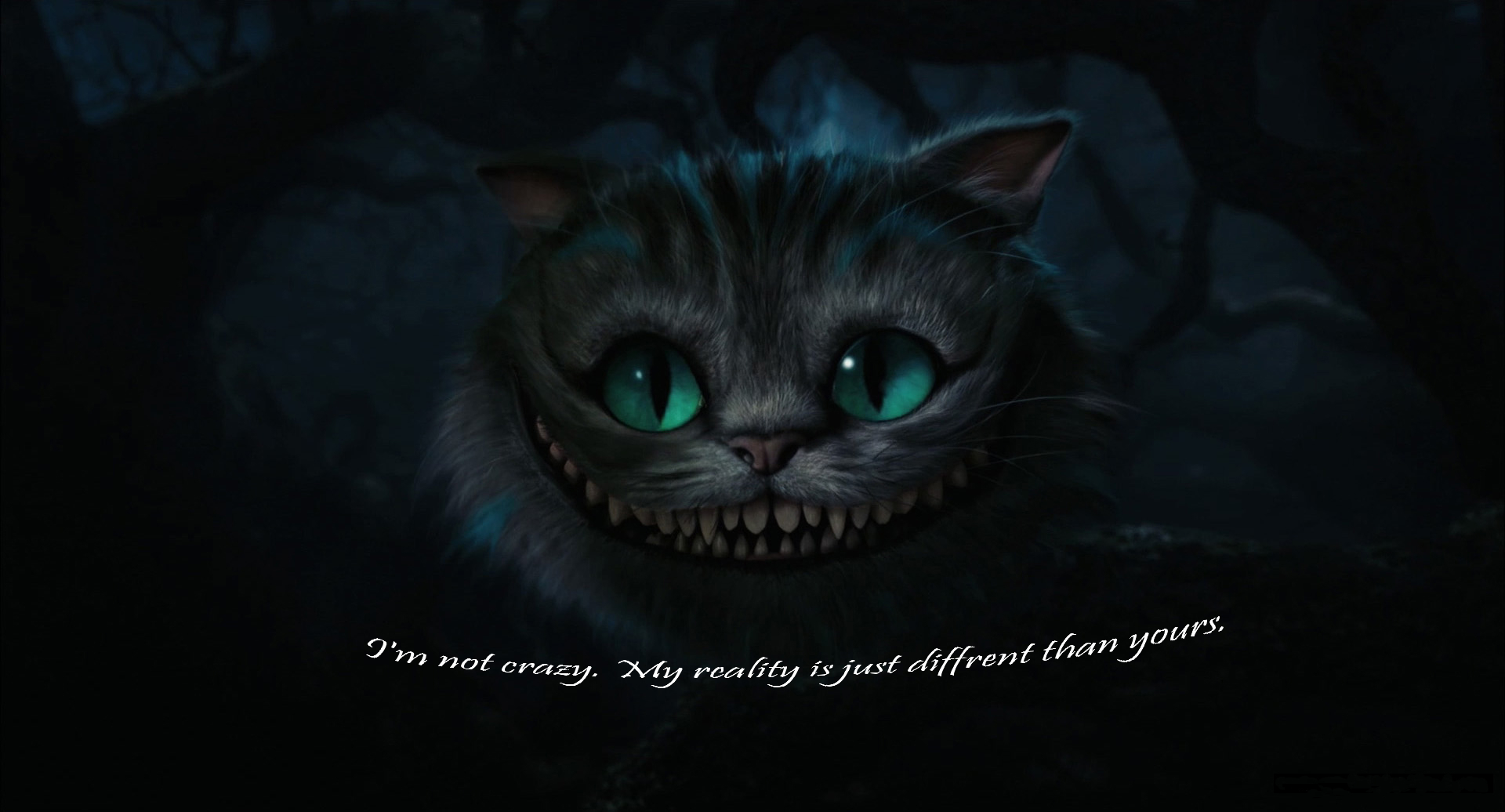 HD wallpaper Minimalism Smile Cat Alice in Wonderland Madness Cheshire  Cat  Wallpaper Flare