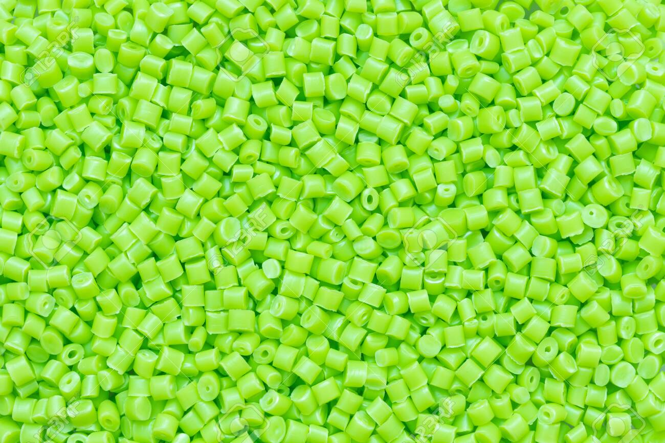 Chartreuse Green Plastic Resin Masterbatch Background Stock