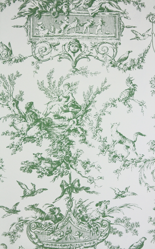 Rockwood Toile Wallpaper A toile wallpaper with a classical theme