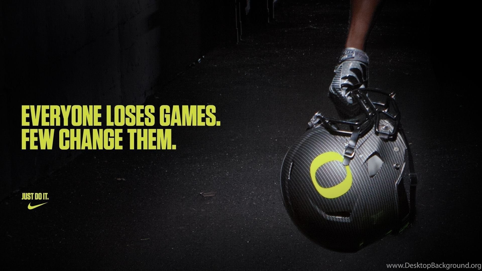 Nike Football Helmet: Everyone Loses Games, Few Change Them