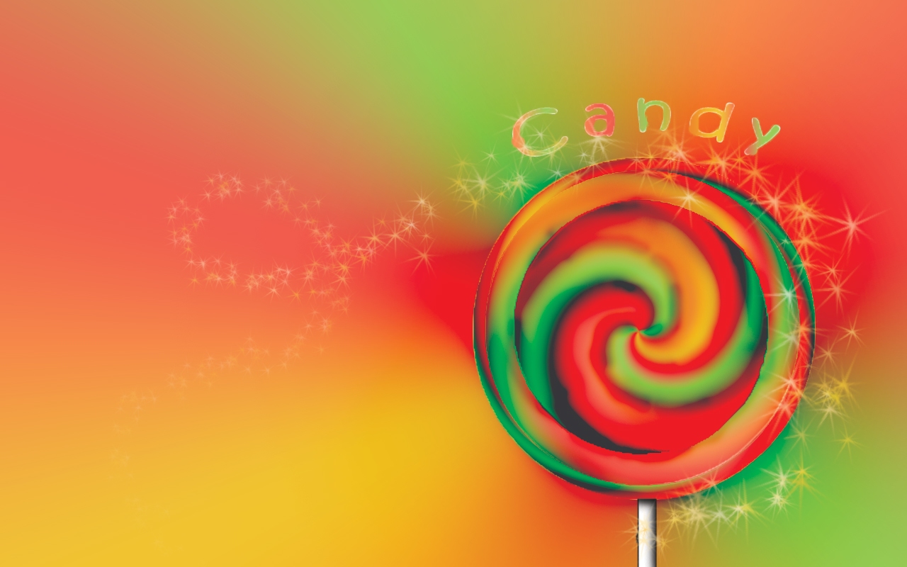 HD Cute Colorful Lollipops Desktop Wallpaper Background