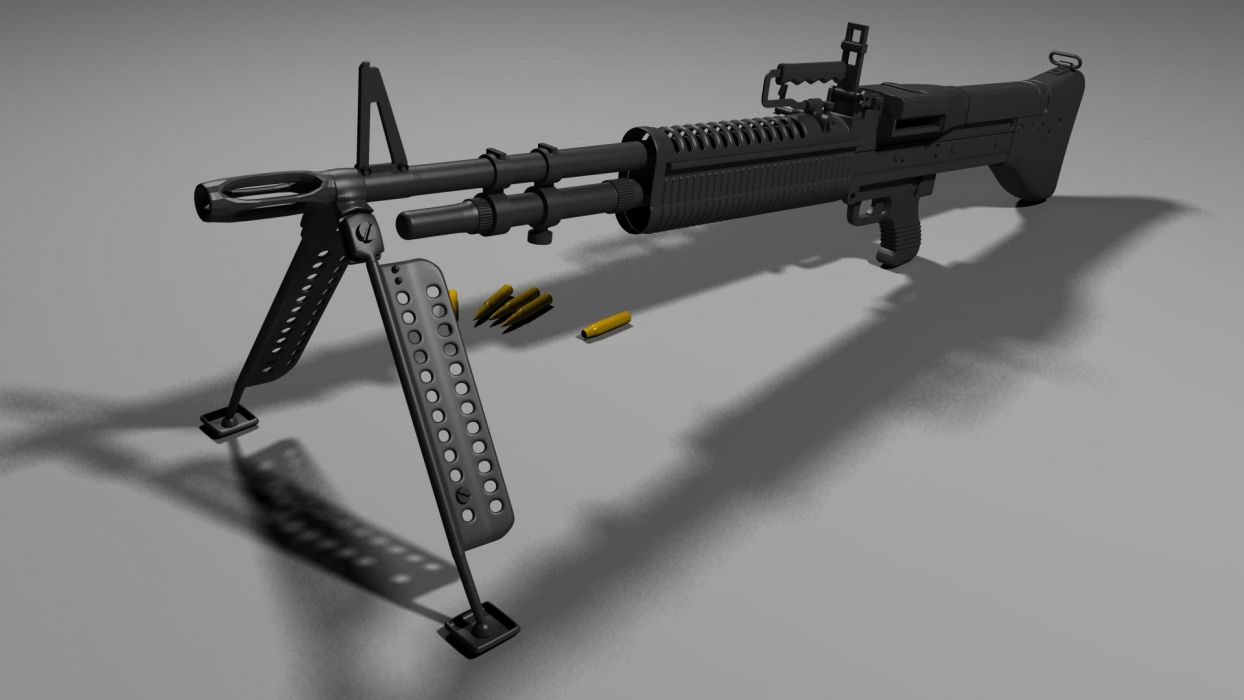 M60 Machine Gun Military Rifle Weapon Ge Wallpaper