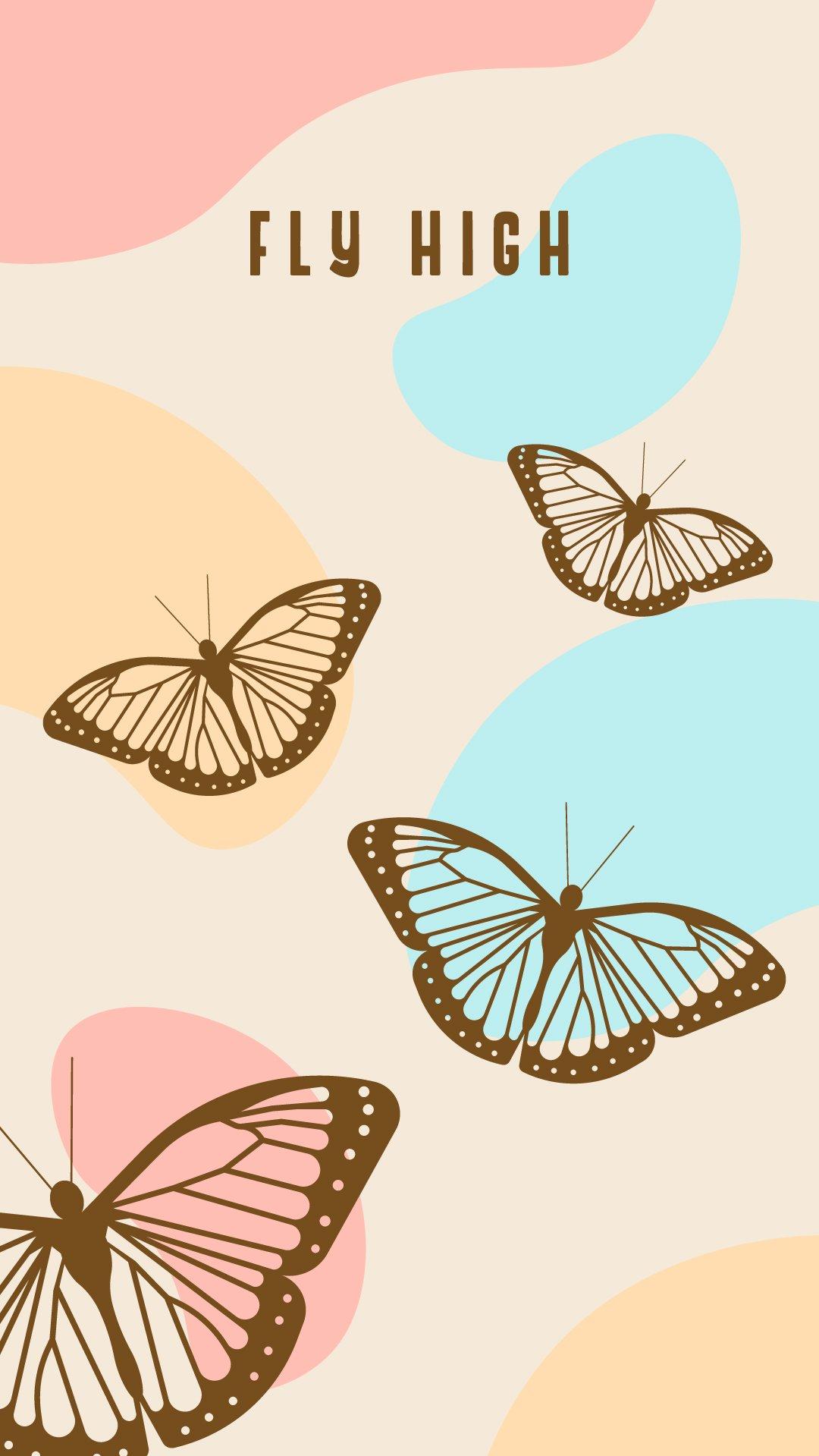 Butterfly Wallpaper Image In Illustrator Eps Svg