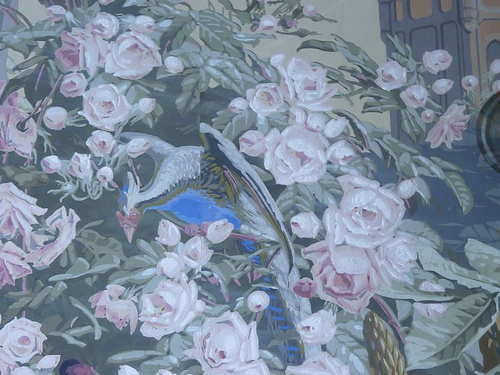 18th Century Wallpaper Reproduced To Replace The Crumbling