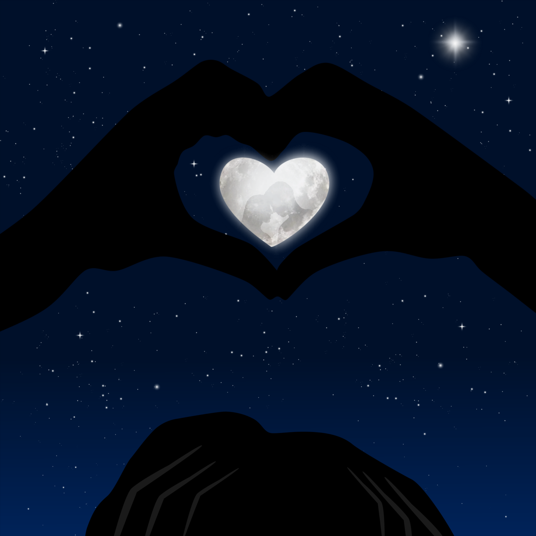 Blue And White Hearts Wallpaper