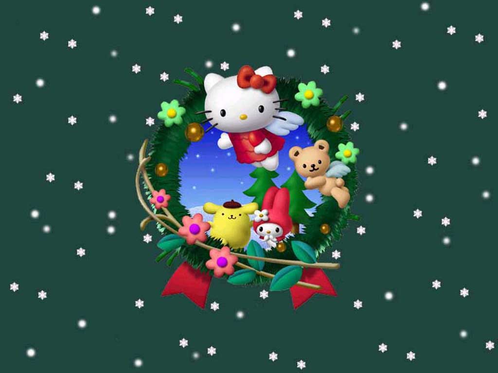 Hello Kitty Christmas Wallpaper HD Widescreen