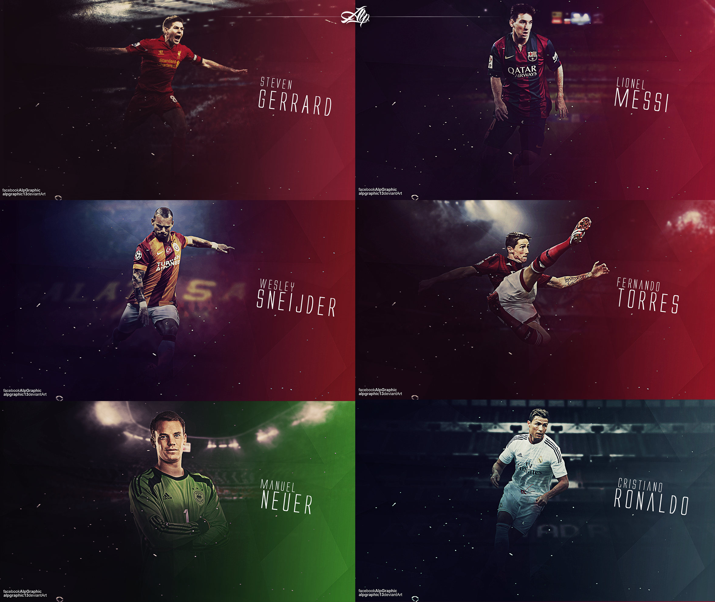 Football Players Wallpaper Series By Alpgraphic13 On