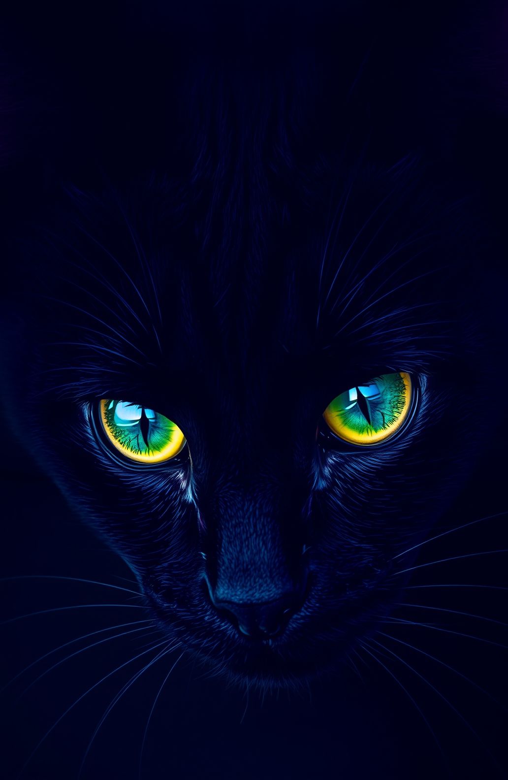 Black Cat Eyes Wallpaper