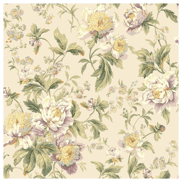 York Sure Strip Lilac Waverly Forever Yours Wallpaper Contemporary