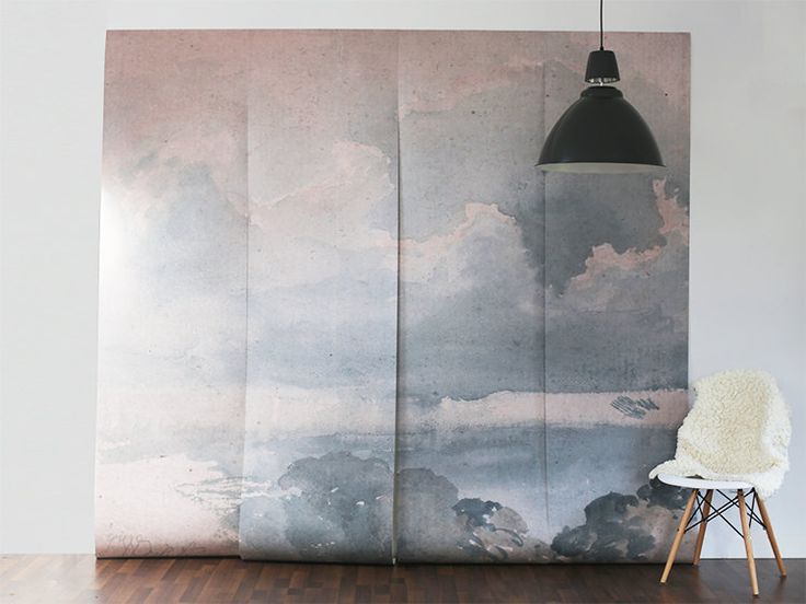 ON SALE Clouded Wall Mural Sky Scene Wallpaper by anewalldecor 239