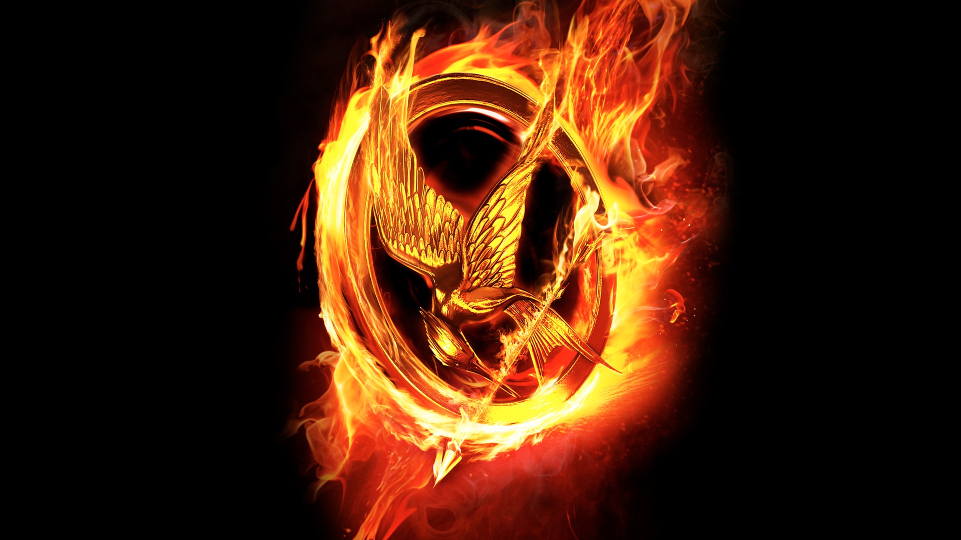 Hunger Games Fire Logo Desktop Pc And Mac Wallpaper