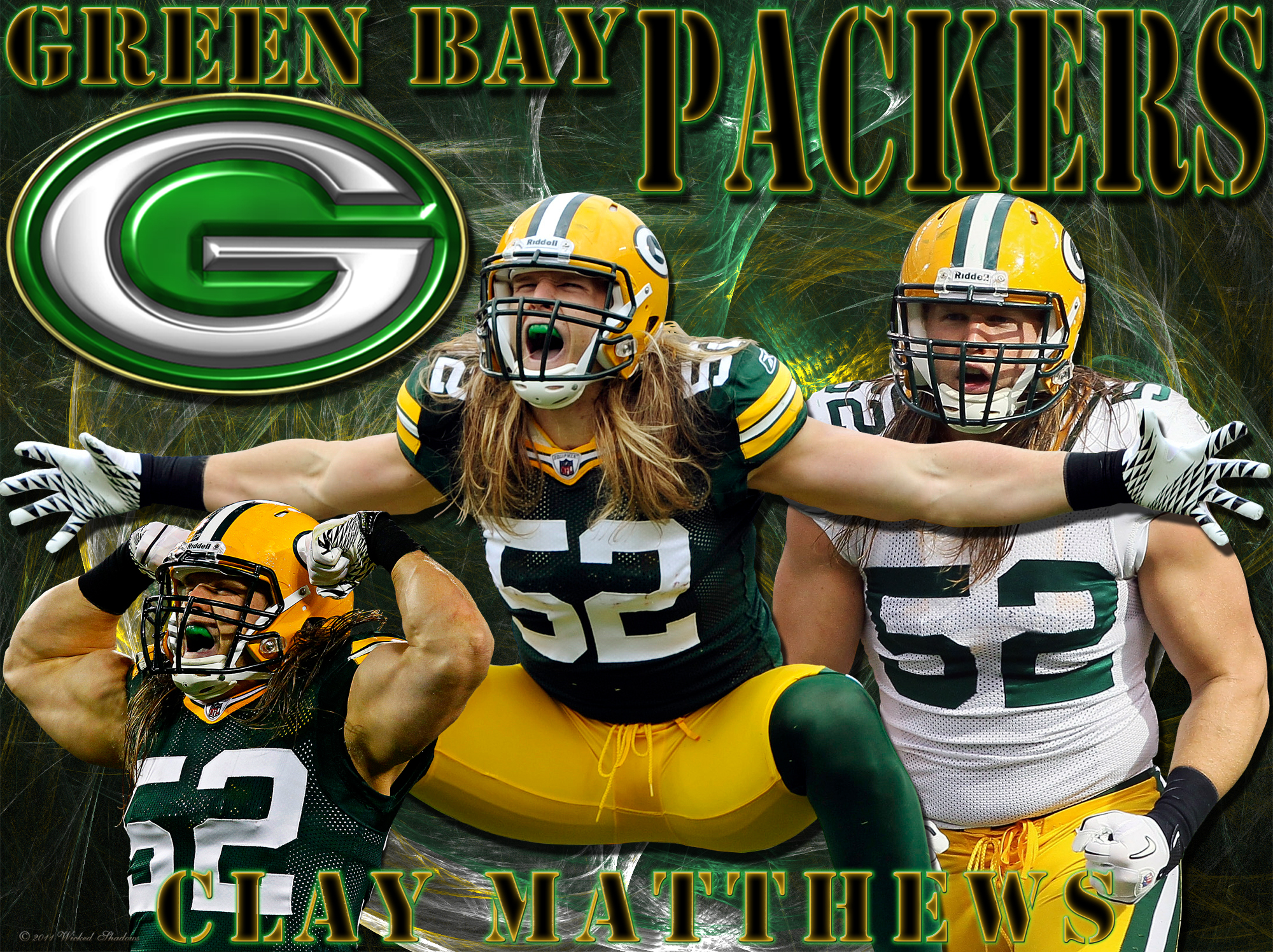 Wallpapers By Wicked Shadows Clay Matthews Green Bay Packers