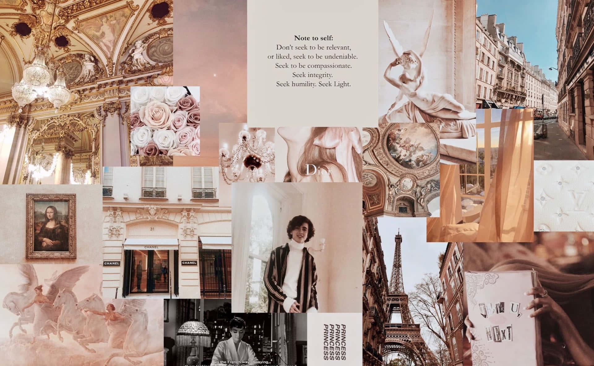 Collage Aesthetic Architecture Desktop Wallpaper