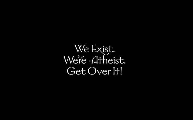 Typography Atheism Wallpaper