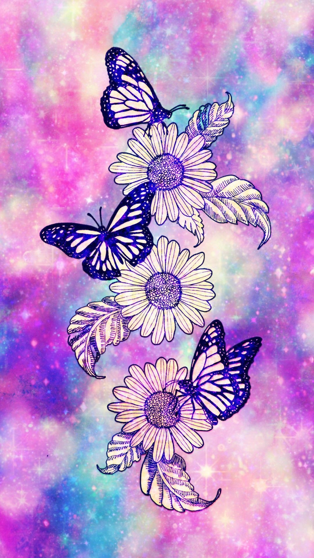 Free Sunflower and Butterfly Wallpaper  JPG  Templatenet