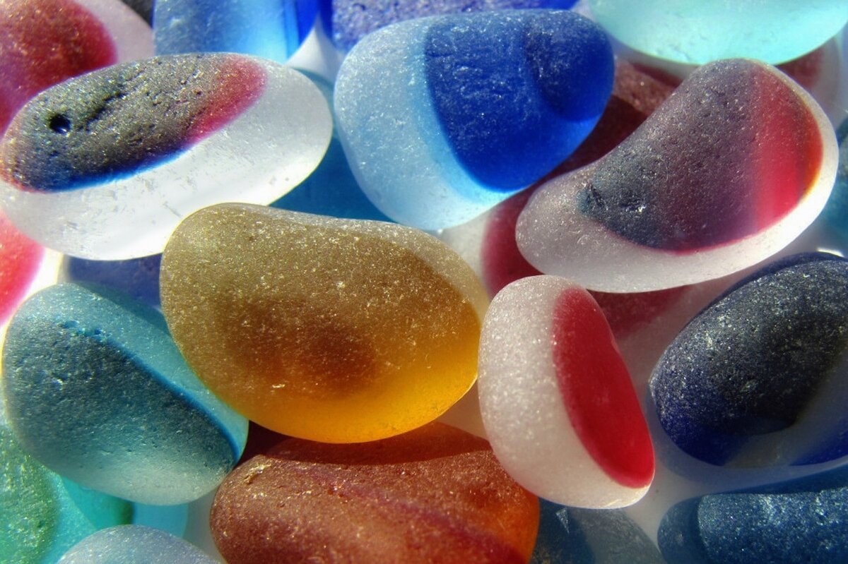 Pile Of Multi Sea Glass Photo