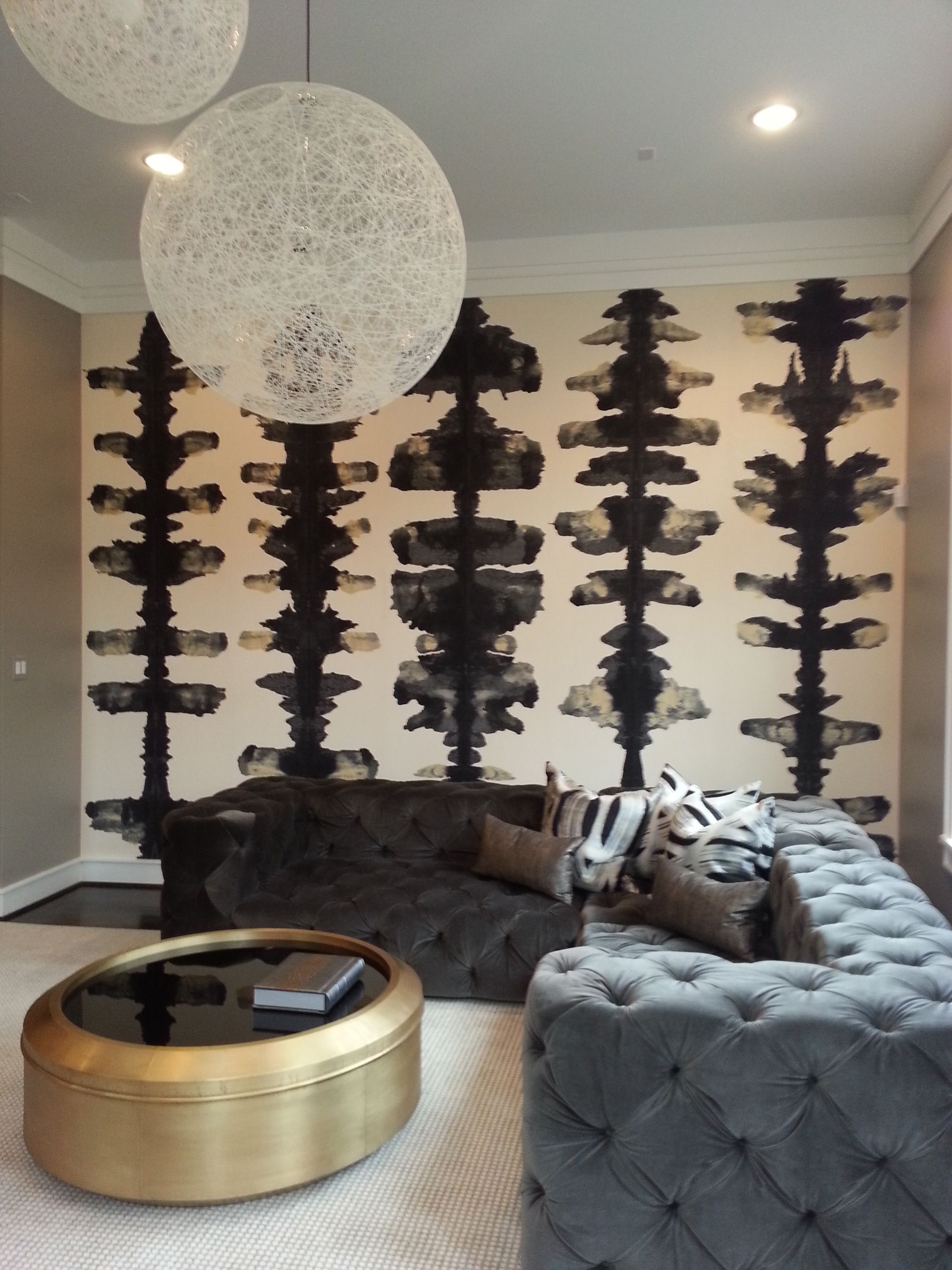 Porter Teleo Ink Blots In Gris Also Love The Sofa Wall