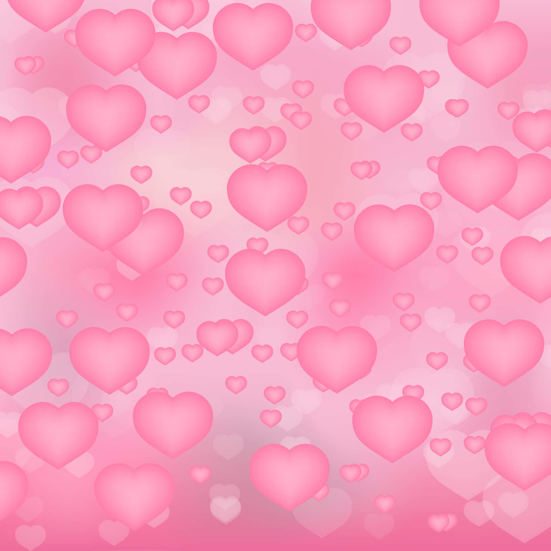 Pink Hearts Background Wallpaper