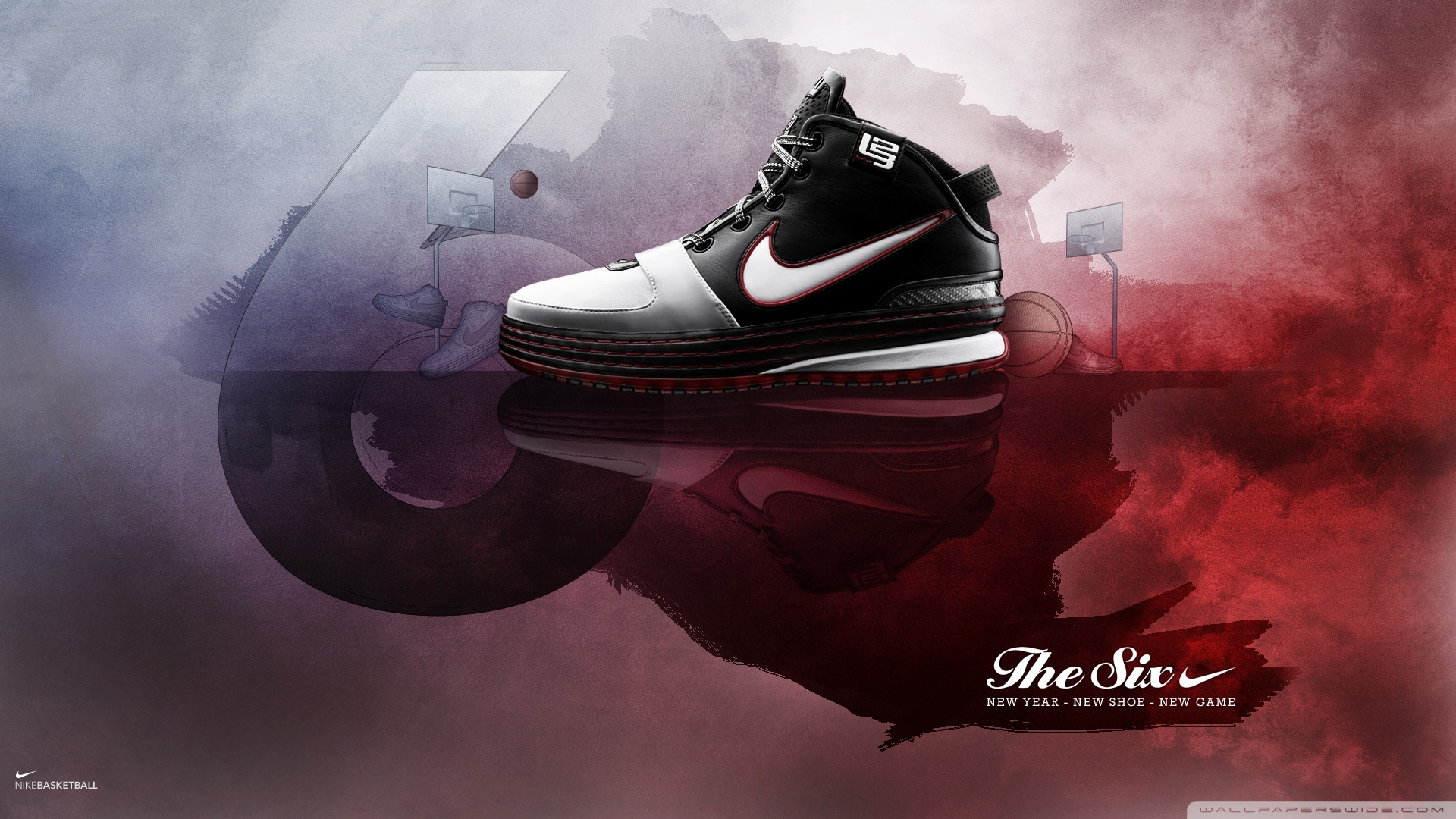 Six Nike Basketball Sneakers Smoke On The Water HD Wallpaper