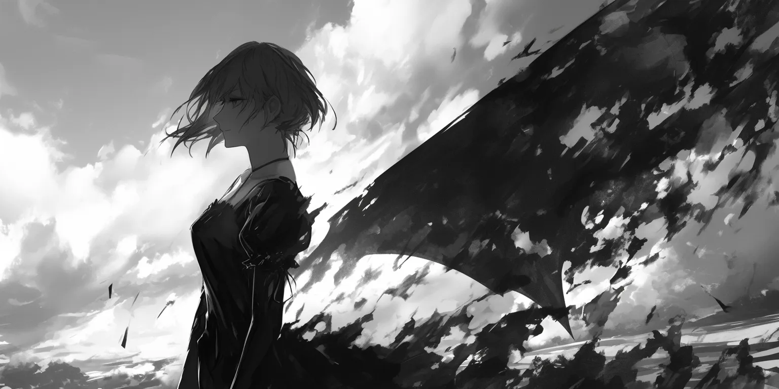 Black And White Anime Wallpaper