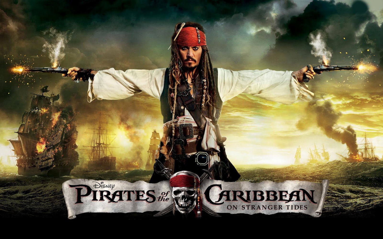 Film Achtergrond Pirates Of The Caribbean On Stranger Tides Met