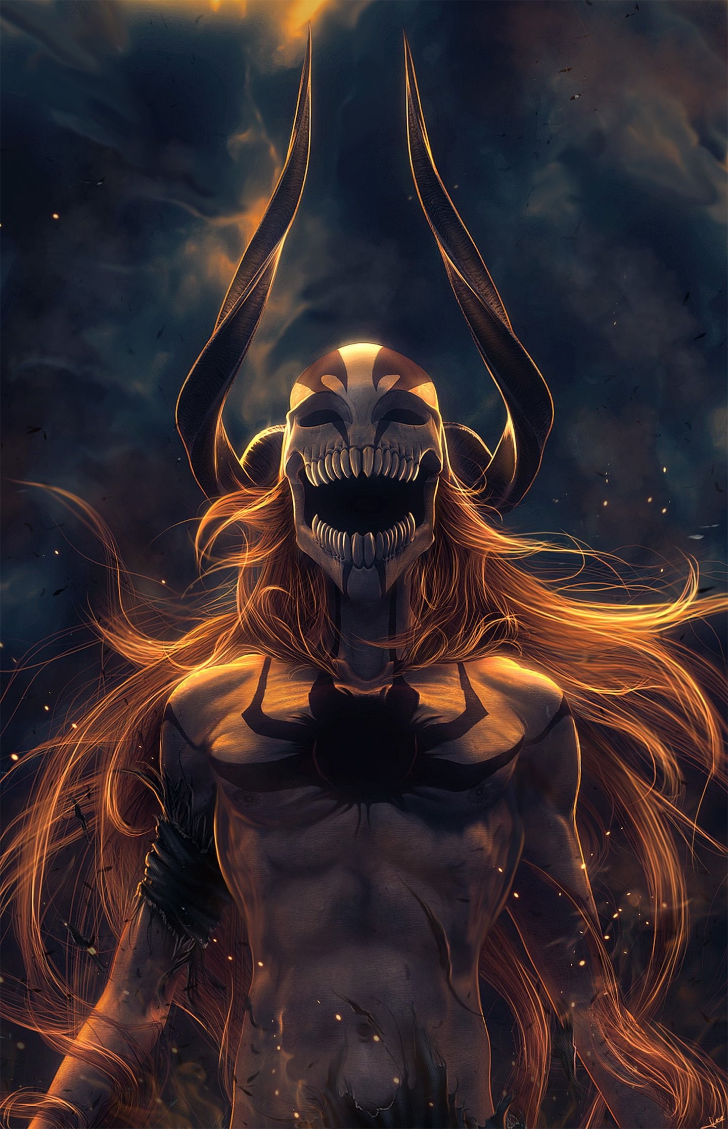 1080p Kurosaki Ichigo Anime Mask Series Horn Bleach Character Wallpaper
