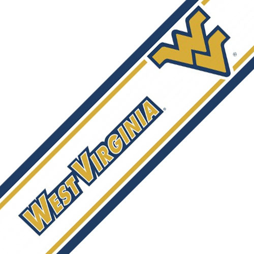 Ncaa West Virginia Mountaineers Self Stick Wall Border Contemporary