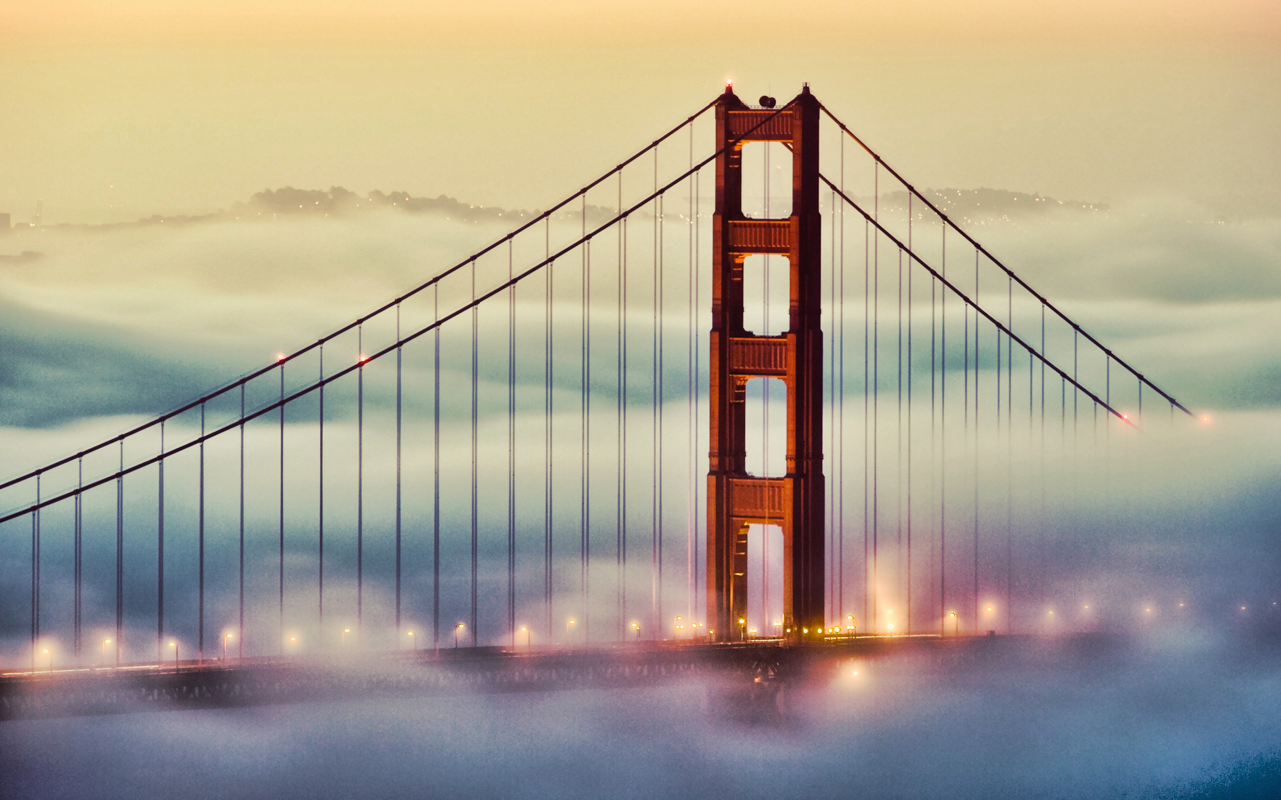 Download Amazing Golden Gate Bridge Fog Wallpaper Wallpapers 2560x1600