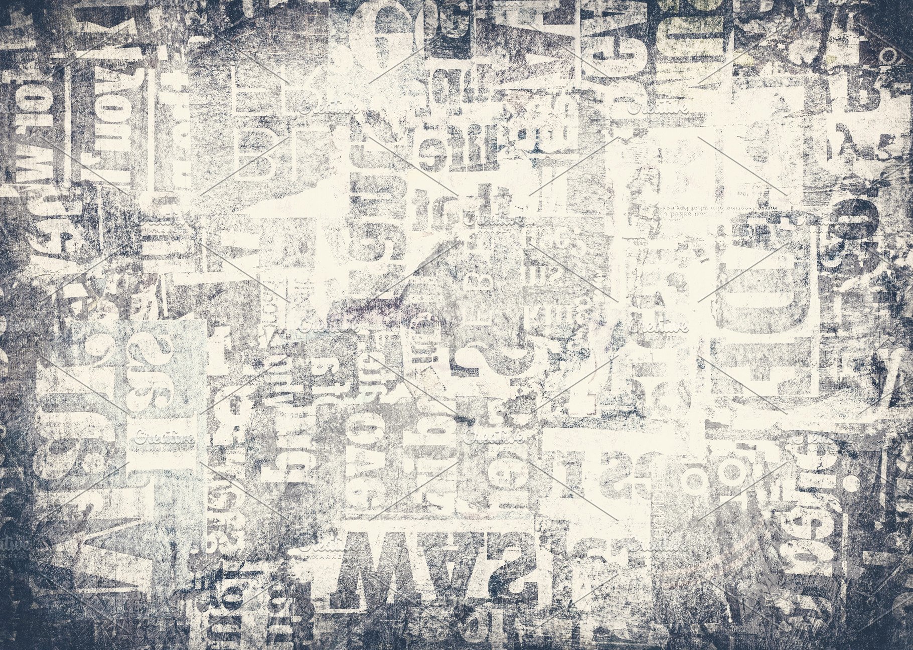 Grunge Newspaper Background Abstract Photos Creative Market