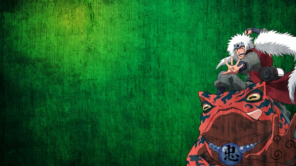 Frogs Anime Boys Jiraiya Green Background Yoshairo Wallpaper